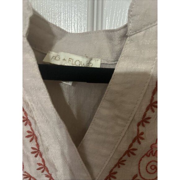 Anthropology Fig and Flower Women’s Embroidered Peasant Dress XL NWOT - Picture 4 of 7